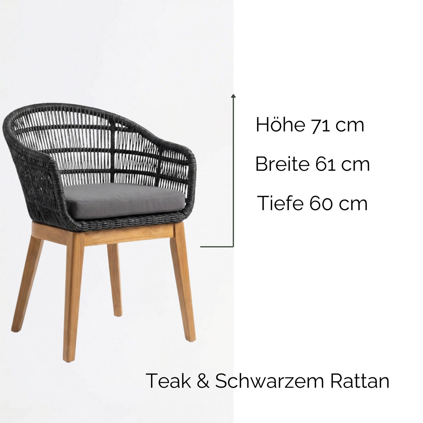 Bali Breeze, Outdoor Garten‑Sitzgruppe, Teak Garden Dining Set