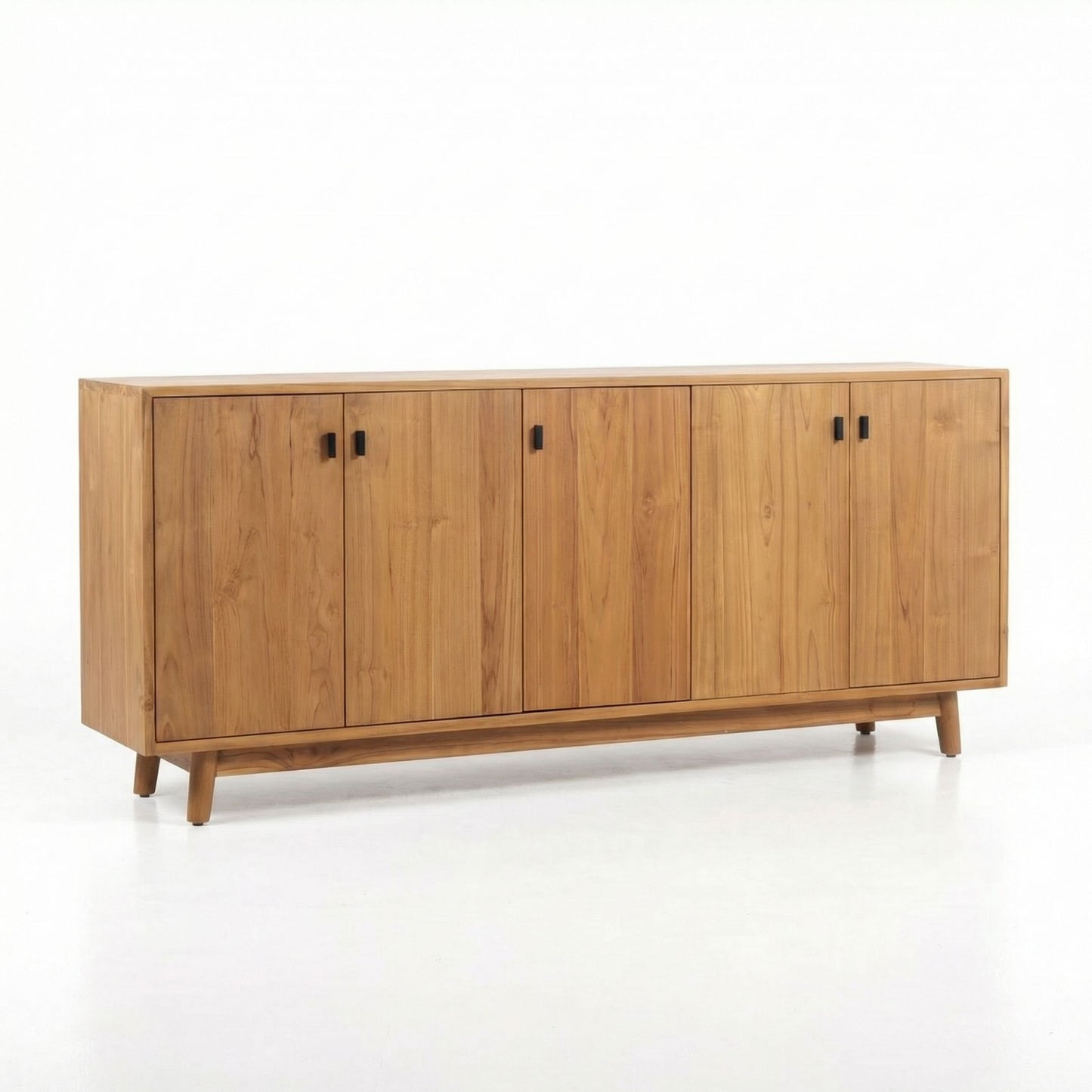 Sideboard Lima Bahagia, 5 Türen, Teakholz