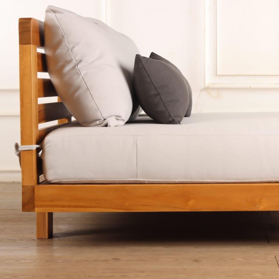 Kaizen | Japanisches Futon Sofa|Bett aus Teakholz