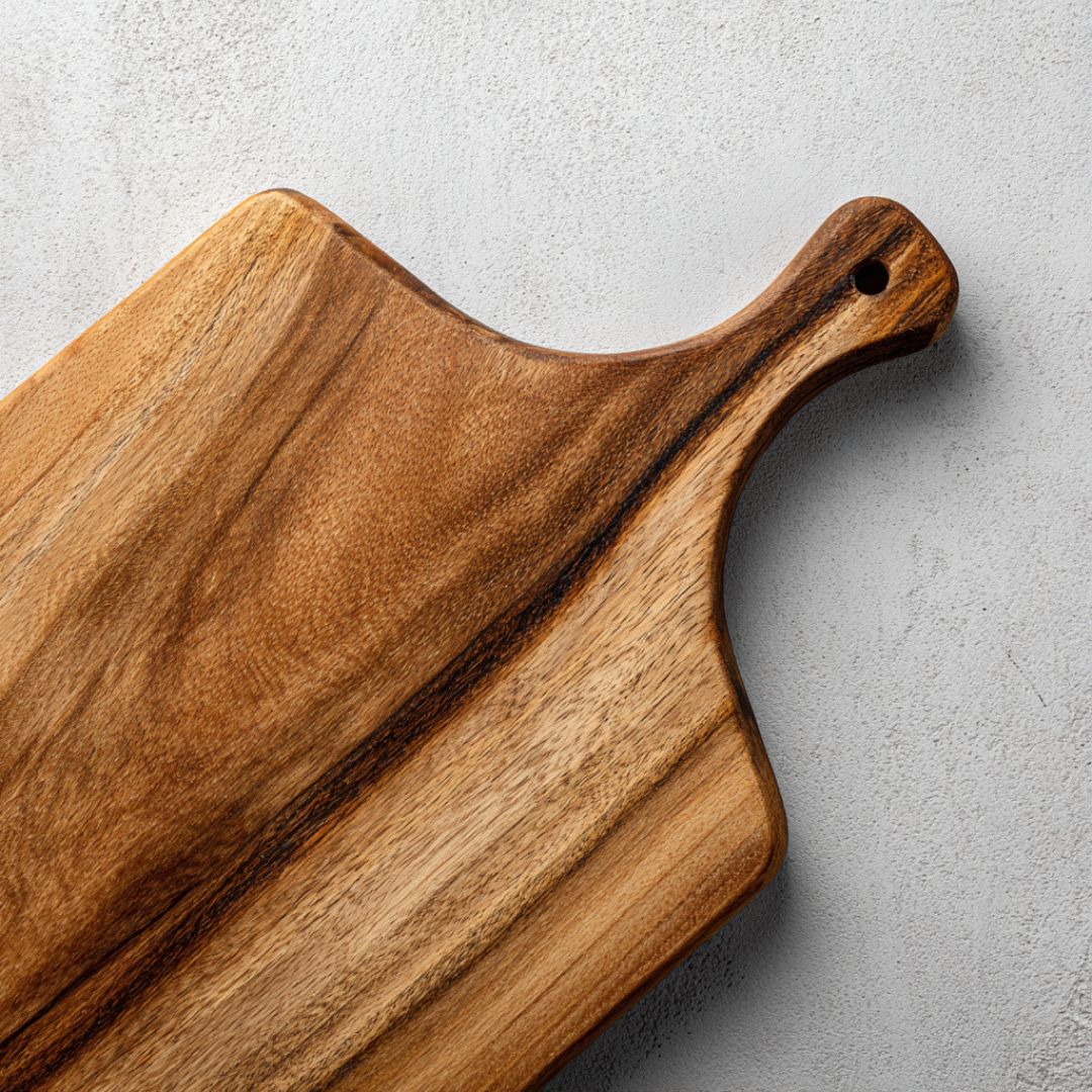 Teak-Paddle-Schneidebrett |Handgefertigtes Teak-Servier- und Schneidebrett