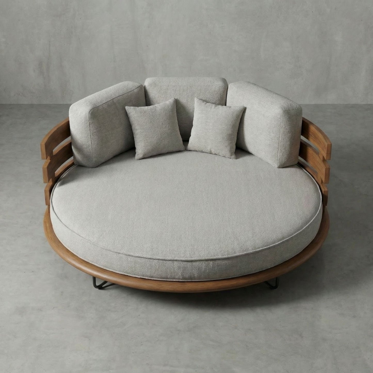 Daybed Segara Mewah – inkl. Polster, Teakholz