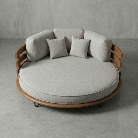 Daybed Segara Mewah – inkl. Polster, Teakholz