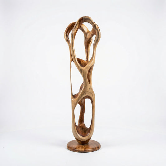 Exklusiver Aufsteller aus massivem Teakholz aus Indonesien