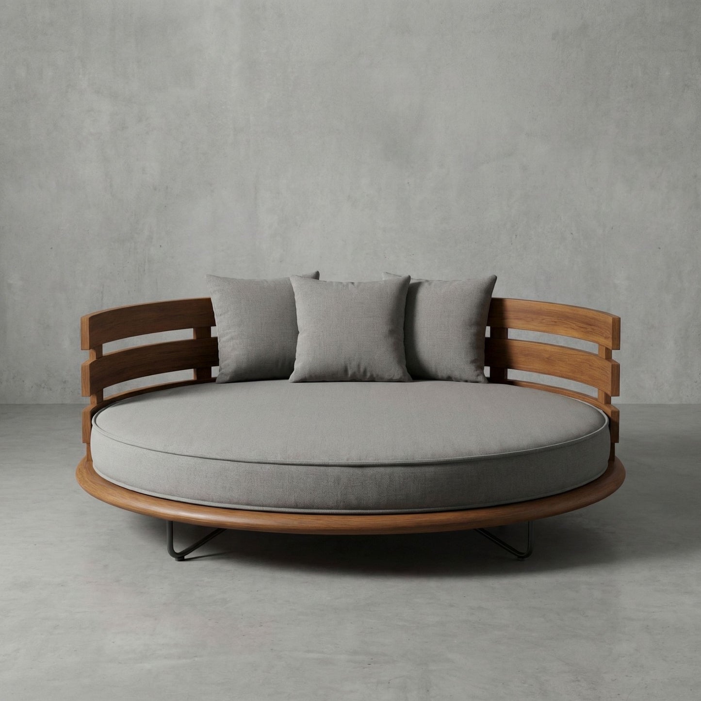 Daybed Segara Mewah – inkl. Polster, Teakholz
