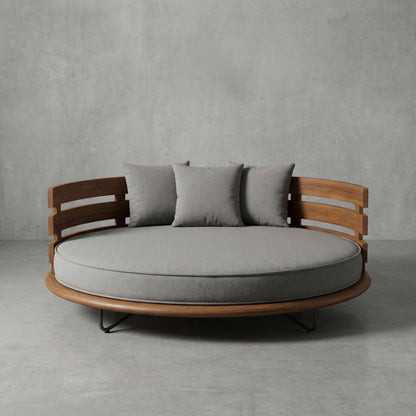 Daybed Segara Mewah – inkl. Polster, Teakholz