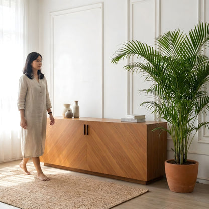 Sideboard Rosi aus massivem Teakholz, Kommode