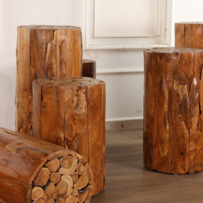 Teak Wurzel – Blumensockel & Deko Säule Bali Style