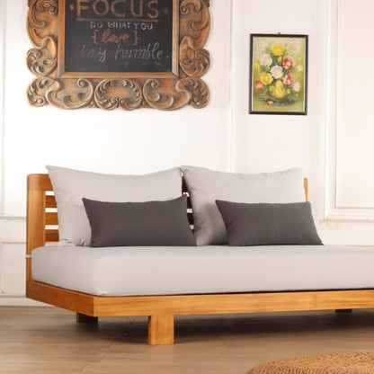 Kaizen | Japanisches Futon Sofa|Bett aus Teakholz