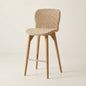 Barstuhl aus Teak & Rattan – 4er-Set inkl. Bartisch