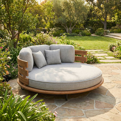 Daybed Segara Mewah – inkl. Polster, Teakholz