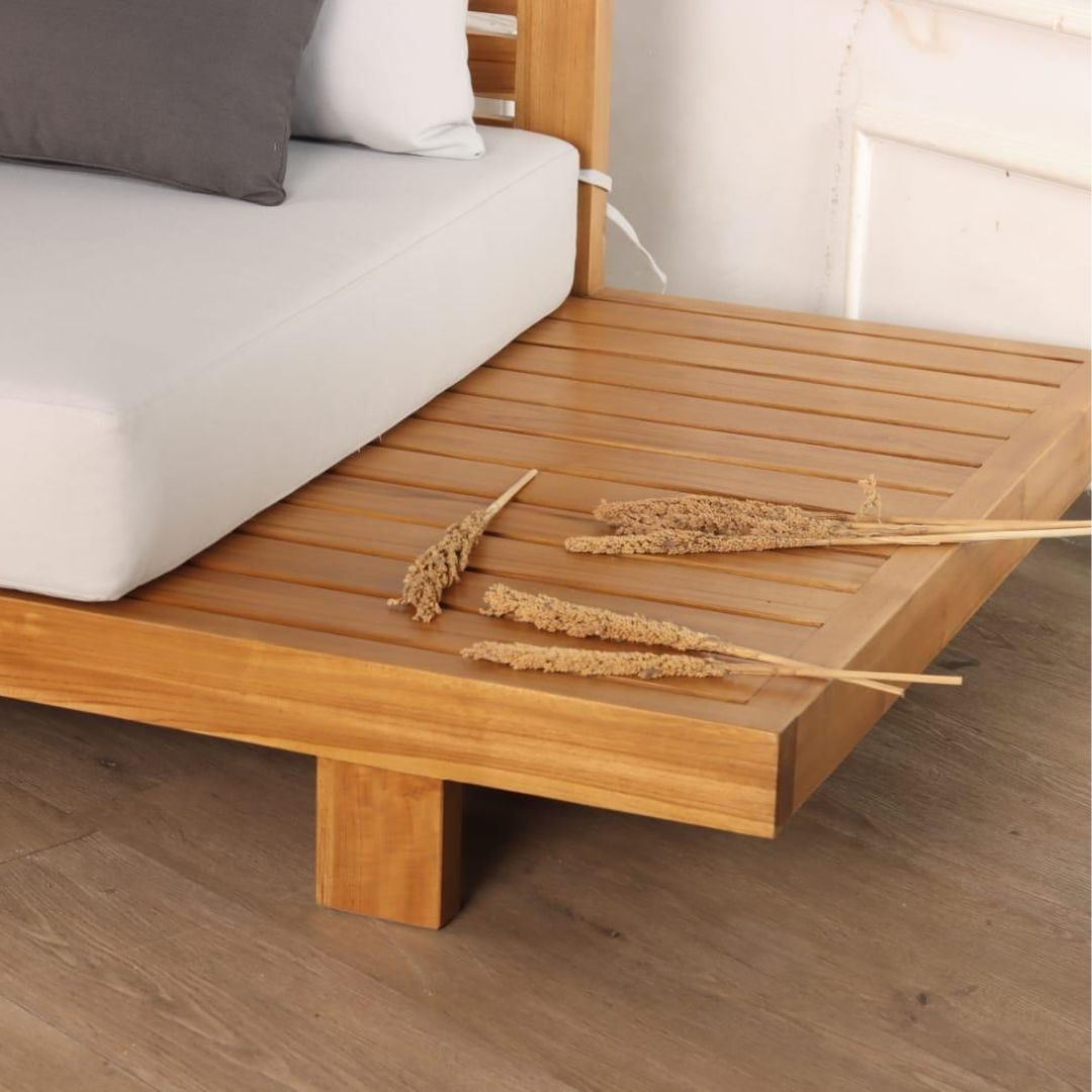 Kaizen | Japanisches Futon Sofa|Bett aus Teakholz