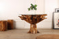 Teak Esstisch NAKALA Home mit Glas | Unikat aus Indonesien